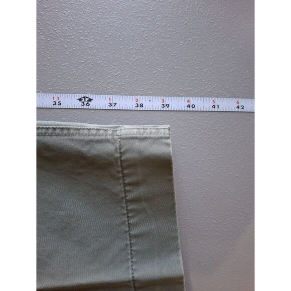Vintage Izod Mens Chino Pants 36W 29L Olive Relaxed Straight Leg Preppy Office - Picture 7 of 7